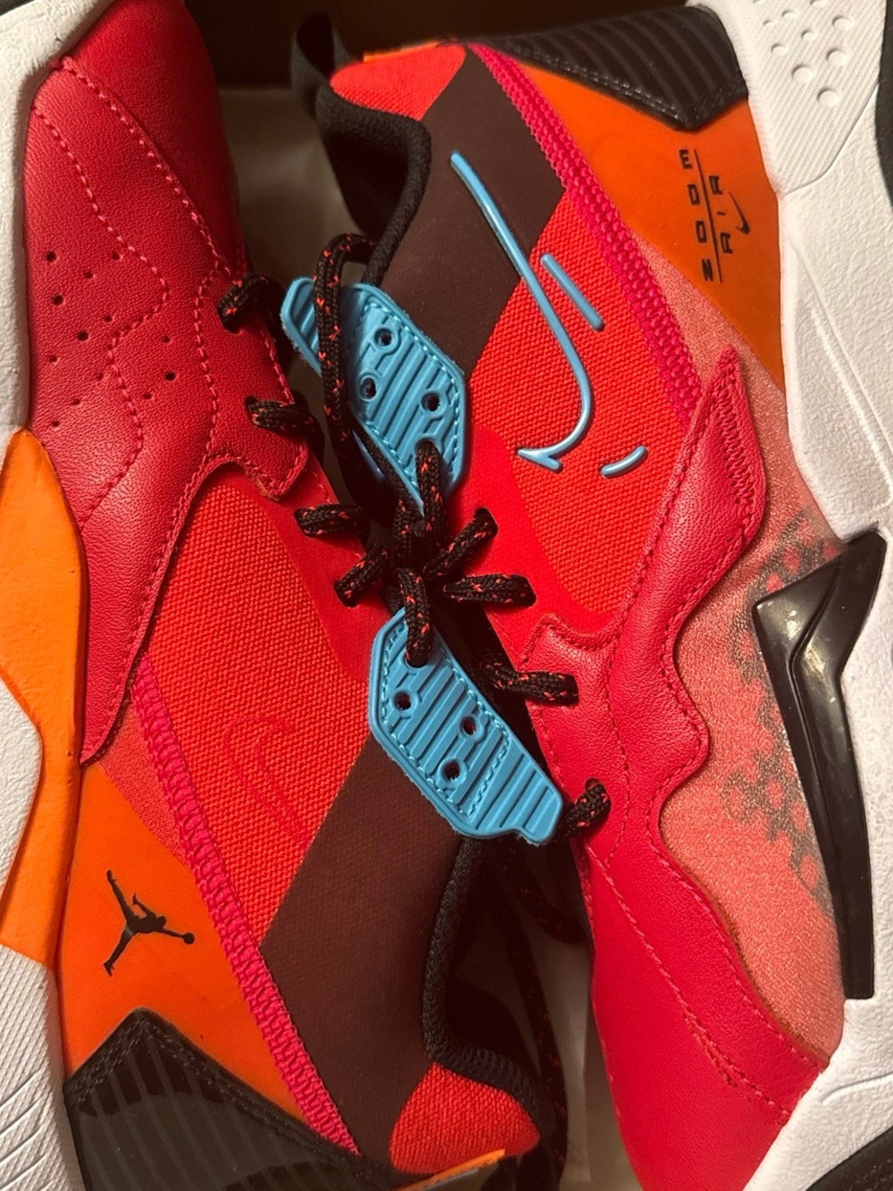 Jump Women's Bright Red, Orange & Blue Athletic Sneakers. Size 7.5 $55